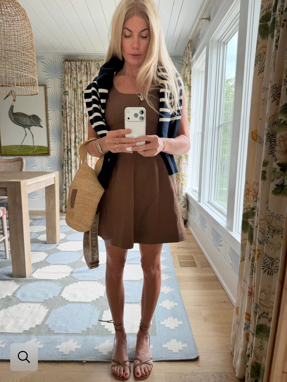 Classic Brown Mini Dress - Sleeveless Everyday Style